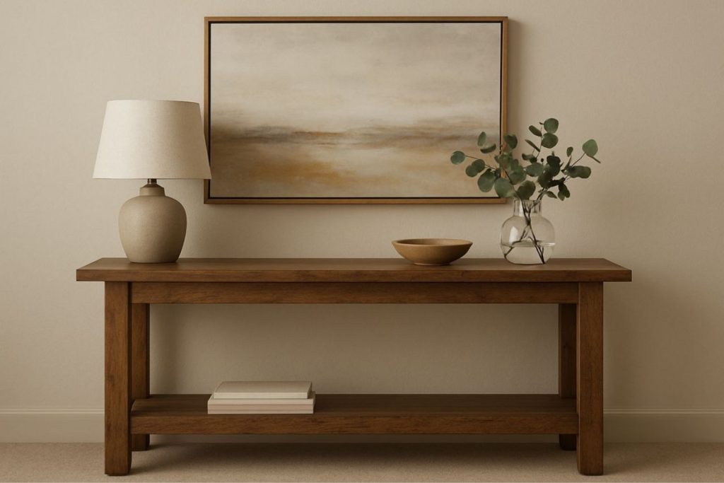 consola de madera